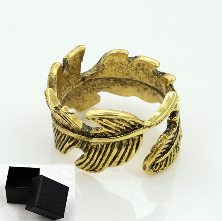 Simple Design Leaf Ring