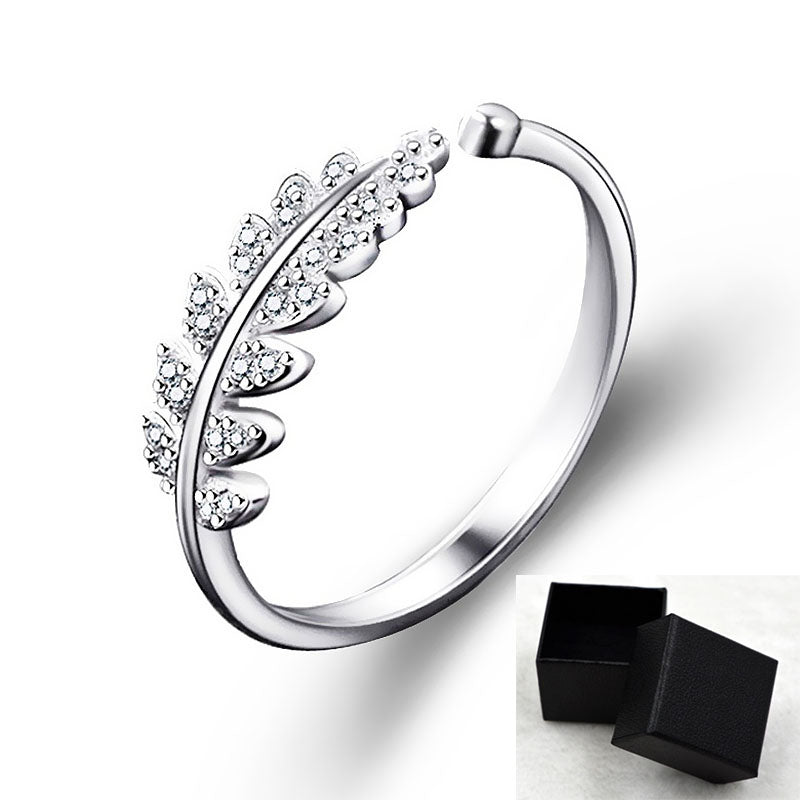 Simple Design Leaf Ring
