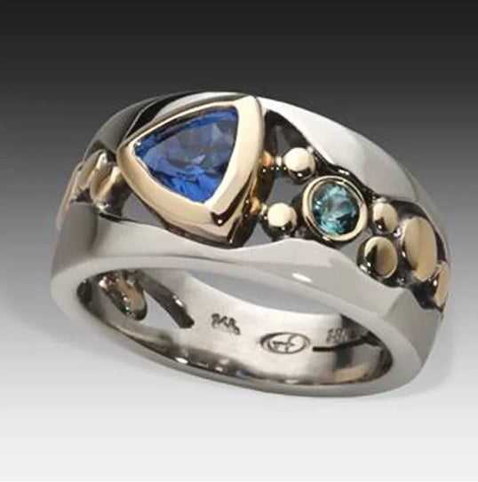 Two Tone Silver Rings